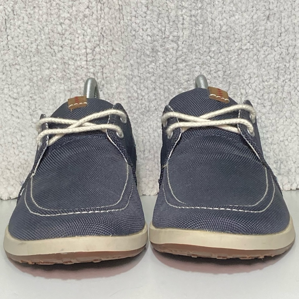 Clarks 1825 Men's Denim Blue Canvas Casual Deck Loafer Boat Shoes Size US 8.5 M - Picture 3 of 11